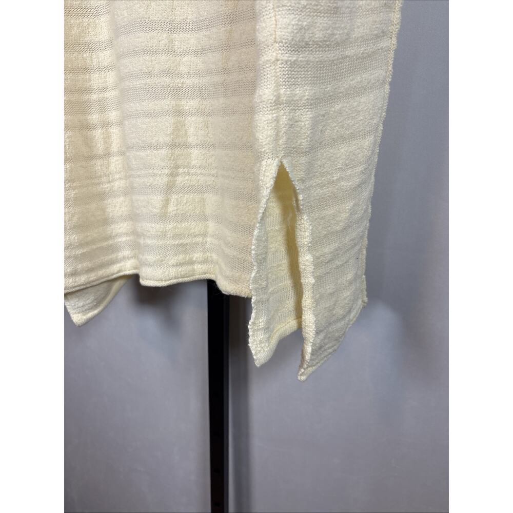 Anthropologie Pilcro Oversized Sweater Tunic Womens Medium Cream Textured Boho - Picture 6 of 10